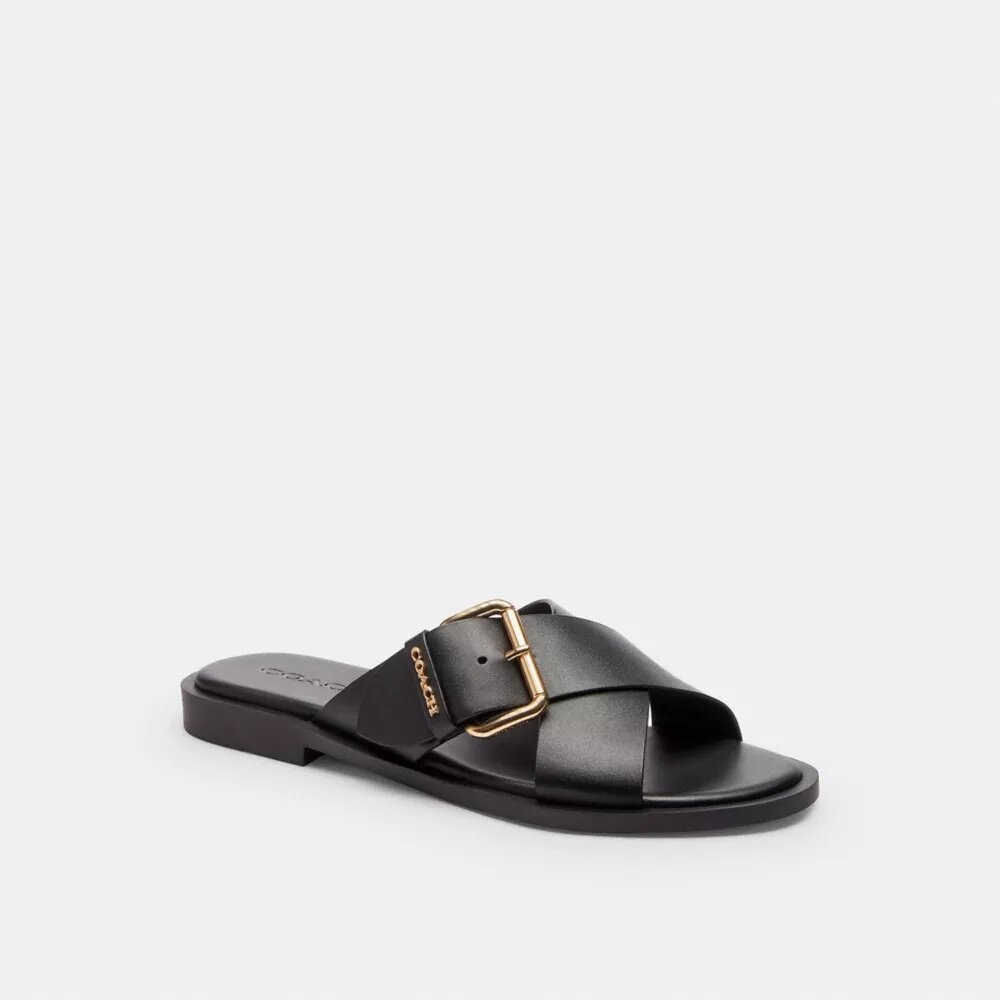 Sandalias con hebillas entrecruzadas