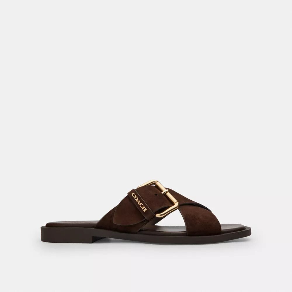 Sandalias con hebillas entrecruzadas