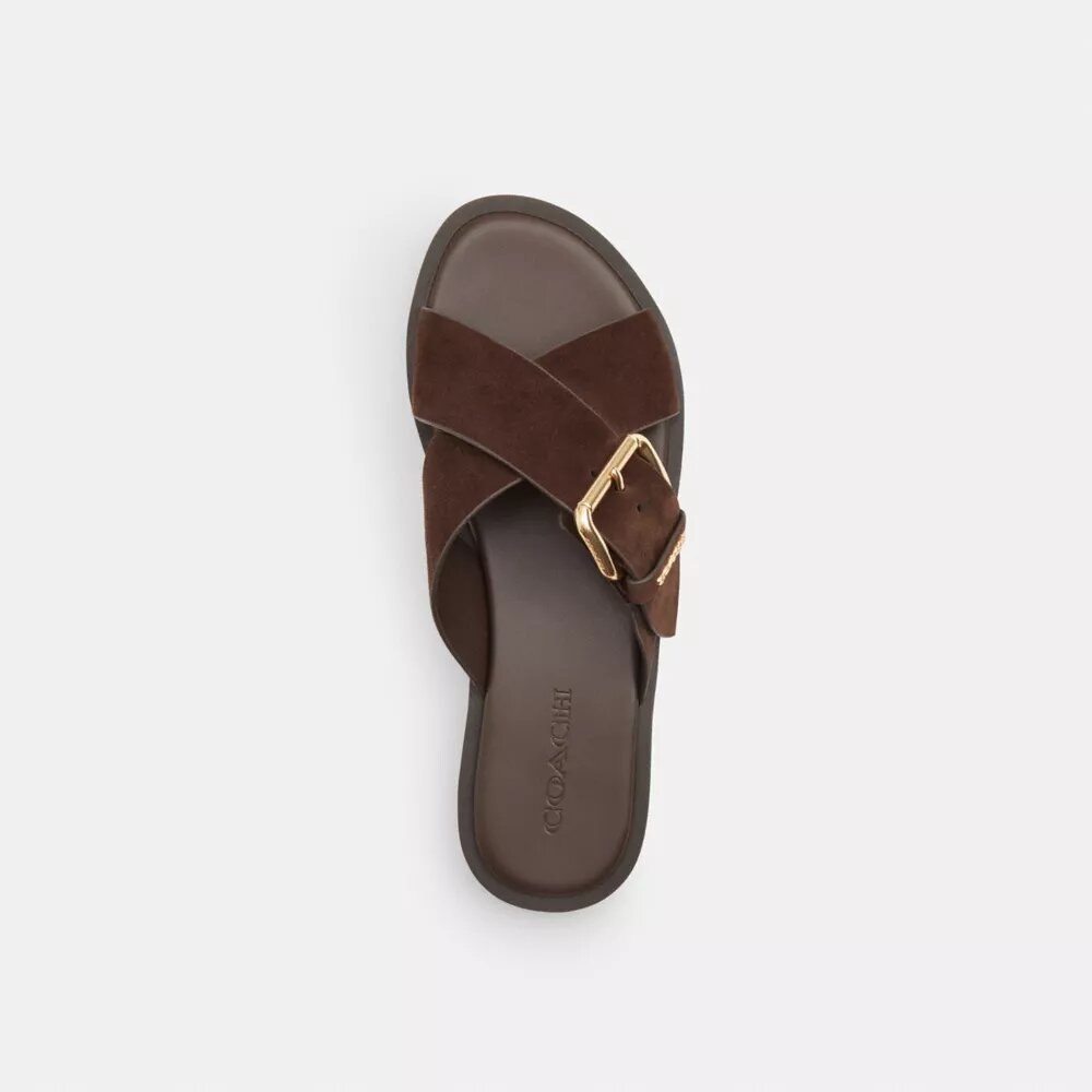Sandalias con hebillas entrecruzadas