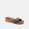 Sandalias de madera Margot en jacquard exclusivo