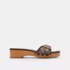 Sandalias de madera Margot en jacquard exclusivo