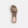 Sandalias de madera Margot en jacquard exclusivo