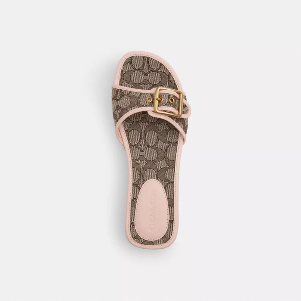 Sandalias de madera Margot en jacquard exclusivo