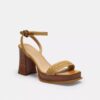Sandalias de plataforma en rosa té