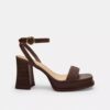Sandalias de plataforma en rosa té