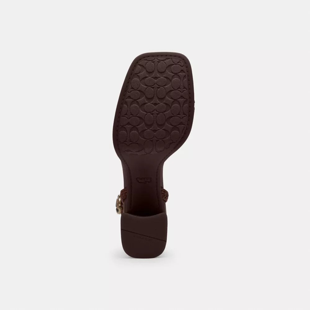 Sandalias de plataforma en rosa té