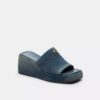 Sandalias de plataforma Marie en denim desgastado
