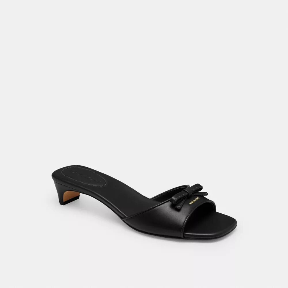 Sandalias de tacón bajo con lazo