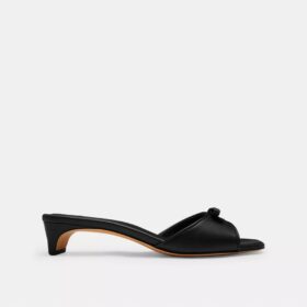Sandalias de tacón bajo con lazo