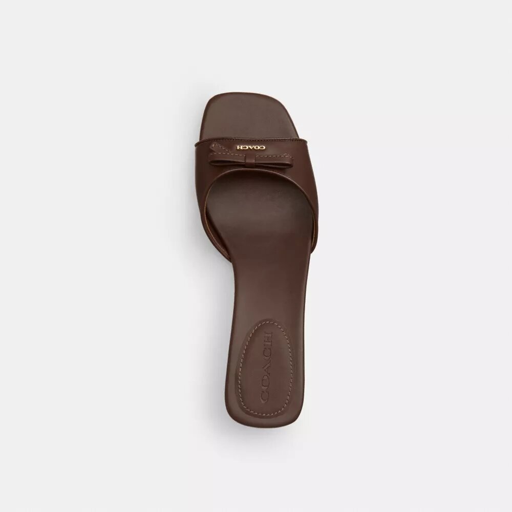 Sandalias de tacón bajo con lazo
