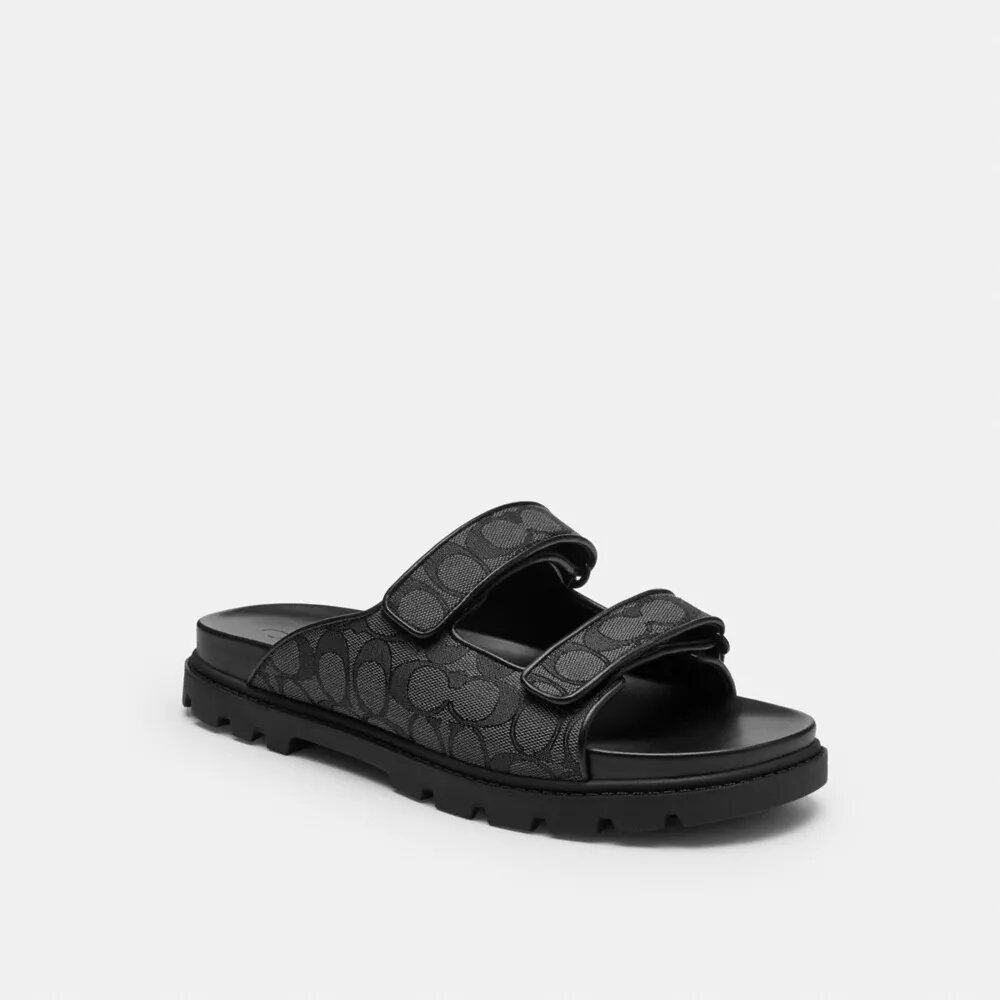 Sandalias de tiras en jacquard exclusivo