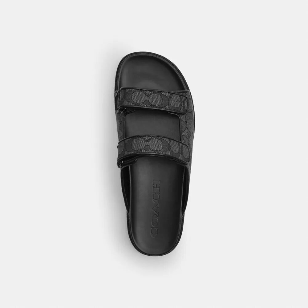 Sandalias de tiras en jacquard exclusivo