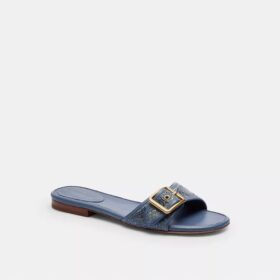 Sandalias Margot en denim con cristales