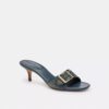 Sandalias Margot en denim desgastado