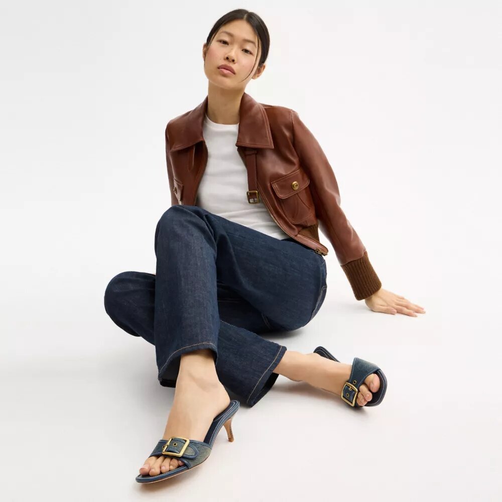 Sandalias Margot en denim desgastado