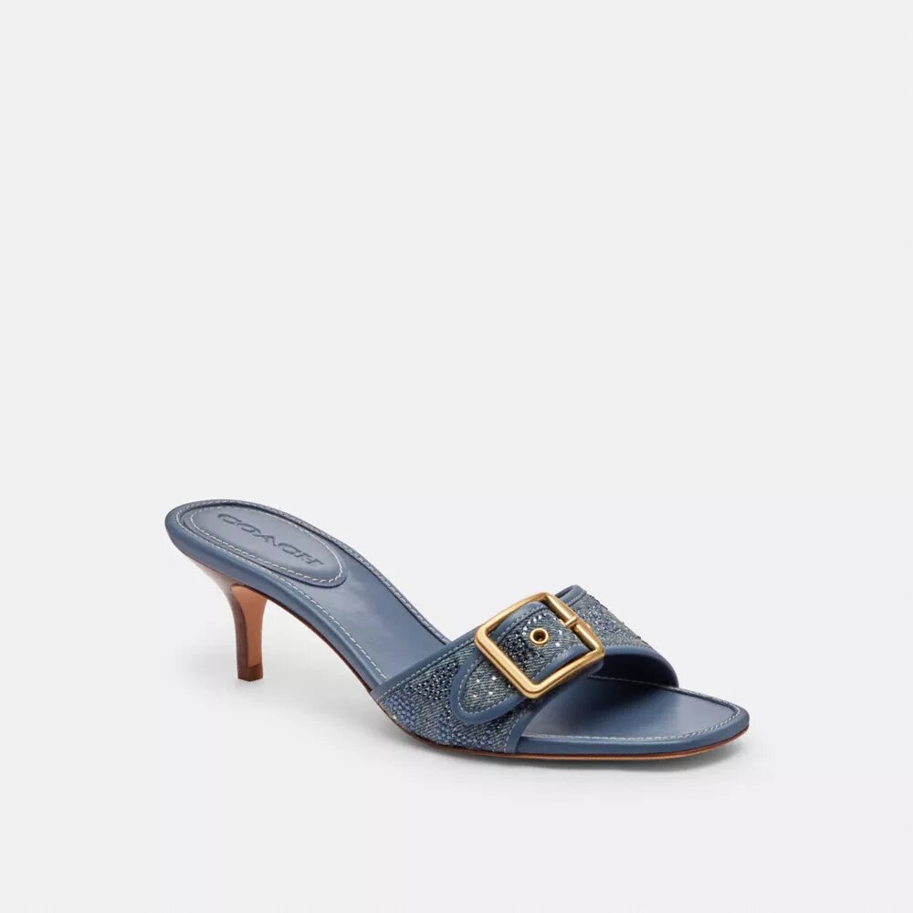 Sandalias Margot en denim exclusivo con cristales