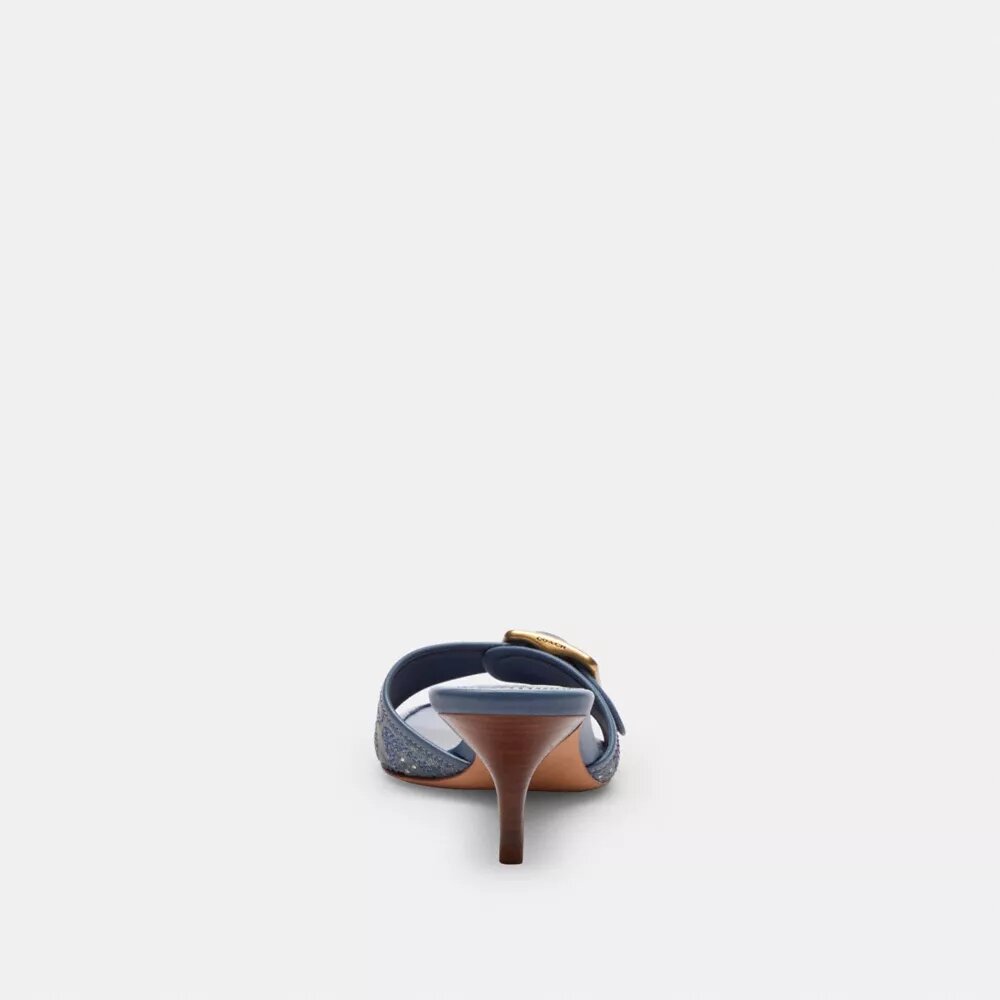 Sandalias Margot en denim exclusivo con cristales