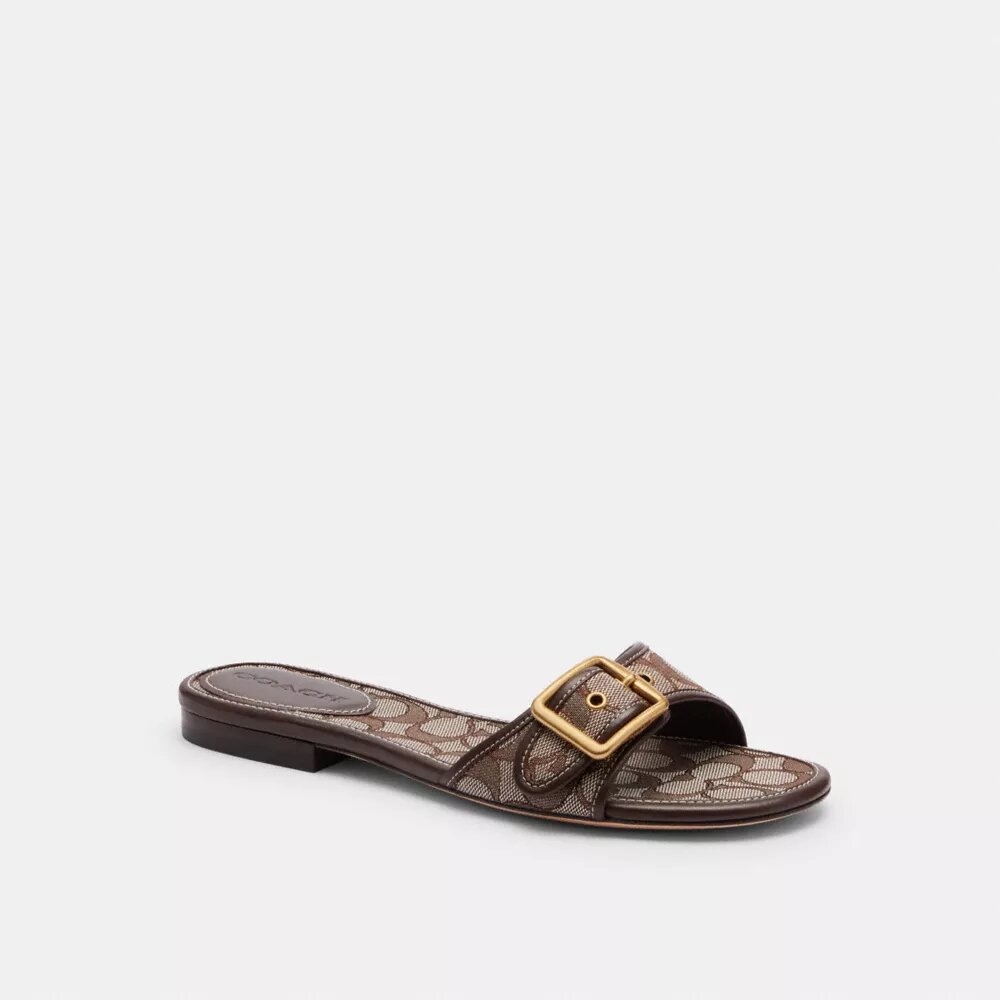 Sandalias planas Margot en jacquard exclusivo