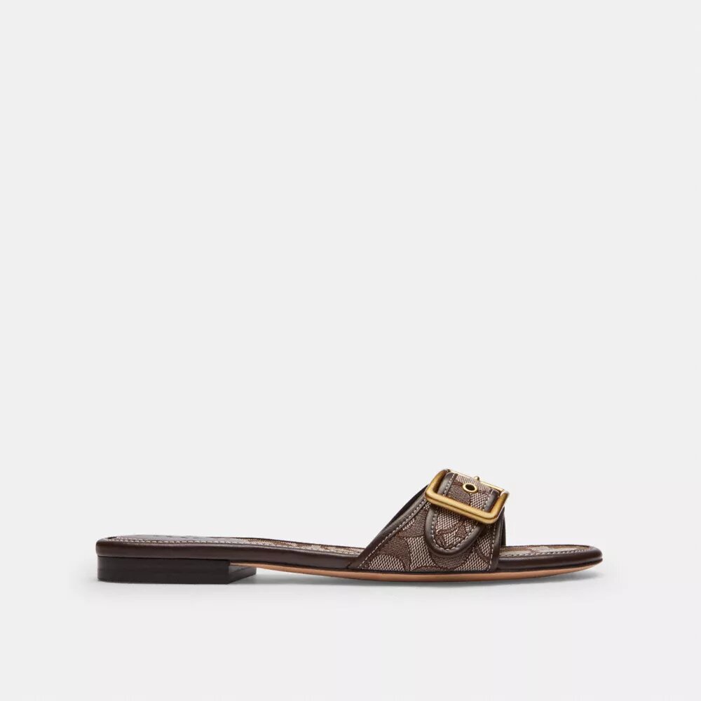 Sandalias planas Margot en jacquard exclusivo