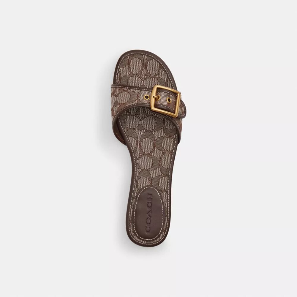 Sandalias planas Margot en jacquard exclusivo