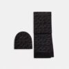 Set de regalo con gorro y bufanda metálicos exclusivos