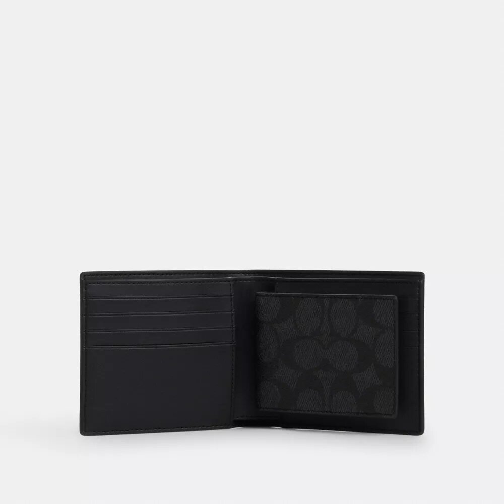 Set de regalo de cartera 3 en 1 en caja, en Signature Canvas