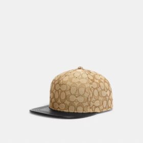 Sombrero de ala plana con jacquard exclusivo