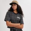 Sombrero de ala plana con jacquard exclusivo