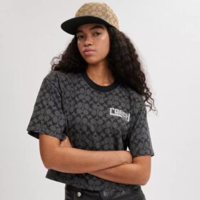 Sombrero de ala plana con jacquard exclusivo