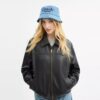 Sombrero de pescador de denim con el logotipo «Coach Script» bordado