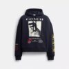 Sudadera con capucha holgada «Dinosaur Collage» de algodón orgánico