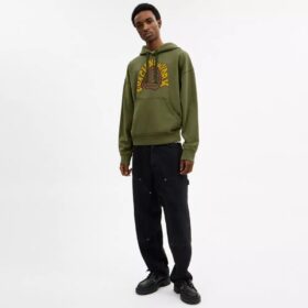 Sudadera con capucha teñida en espiral