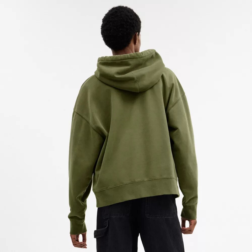 Sudadera con capucha teñida en espiral