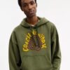 Sudadera con capucha teñida en espiral