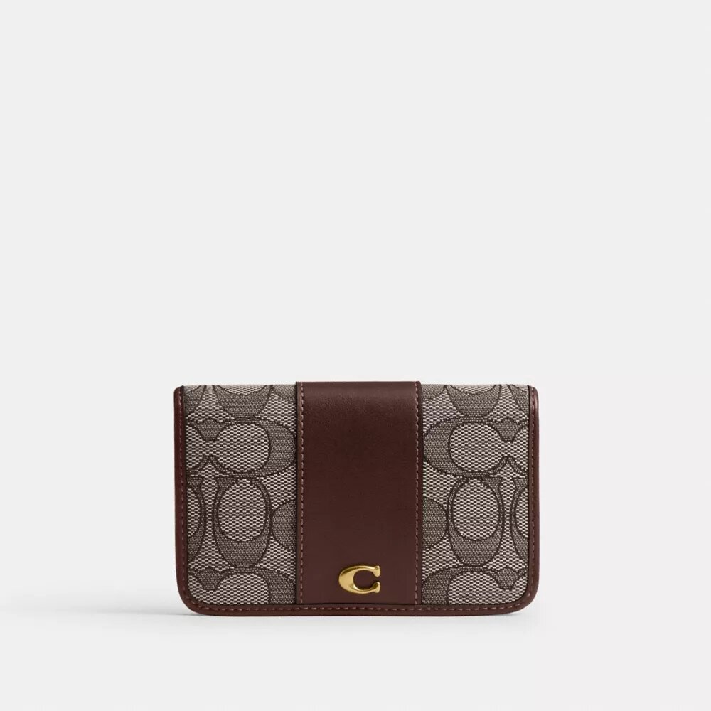 Tarjetero delgado Essential en jacquard exclusivo