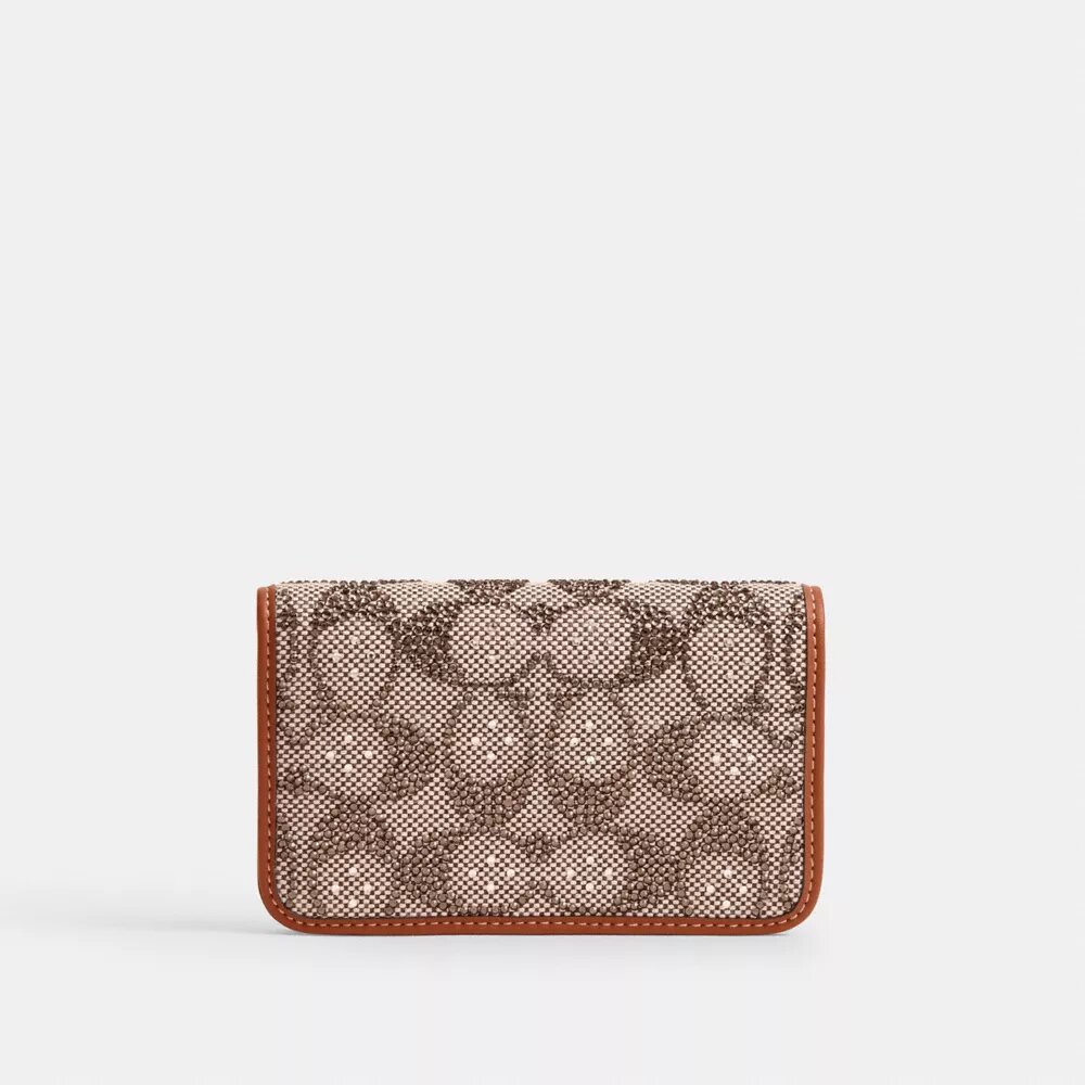 Tarjetero Essential Slim en jacquard Crystal Signature
