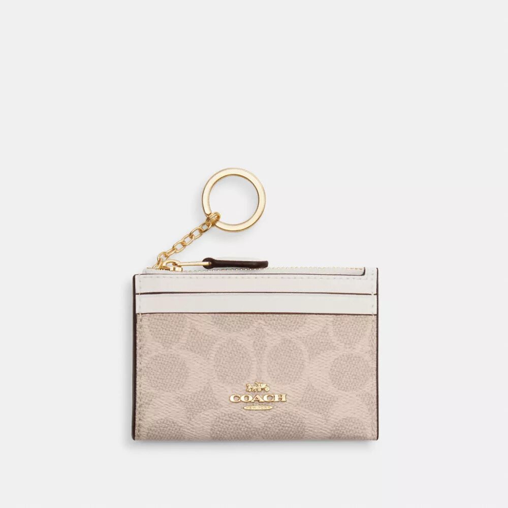 Tarjetero Mini Skinny en Signature Canvas