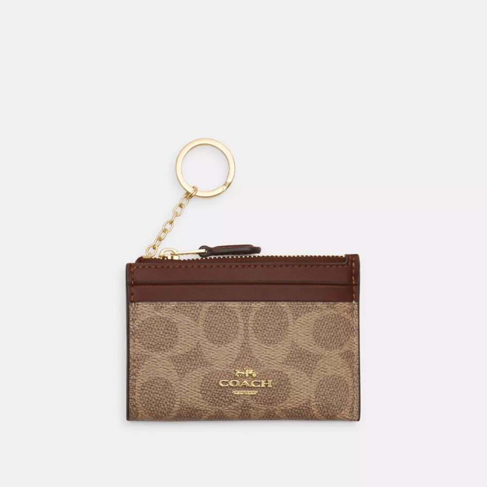 Tarjetero Mini Skinny en Signature Canvas