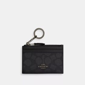 Tarjetero Mini Skinny en Signature Canvas