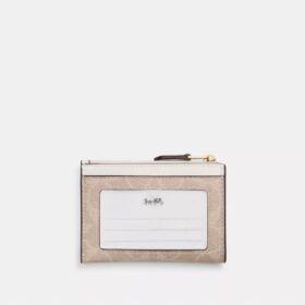 Tarjetero Mini Skinny en Signature Canvas