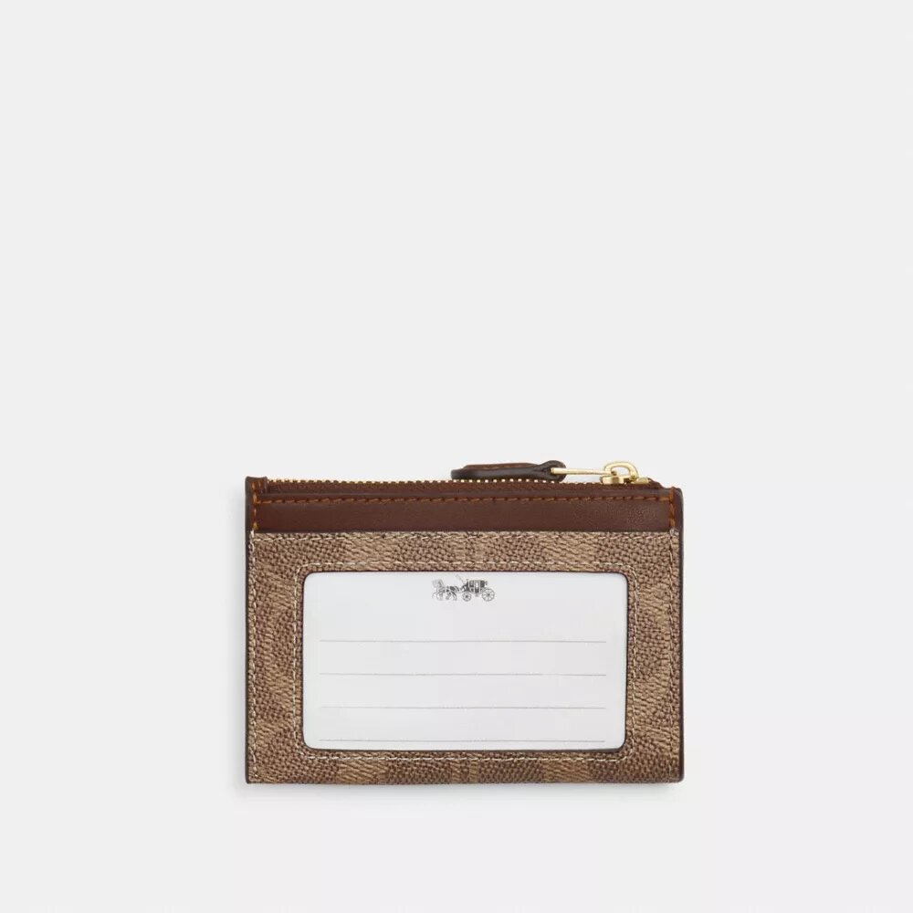 Tarjetero Mini Skinny en Signature Canvas