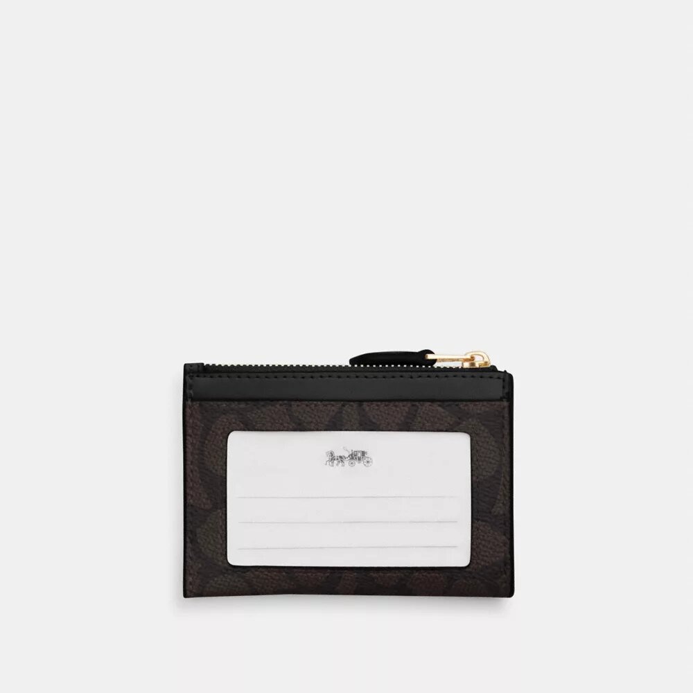Tarjetero Mini Skinny en Signature Canvas