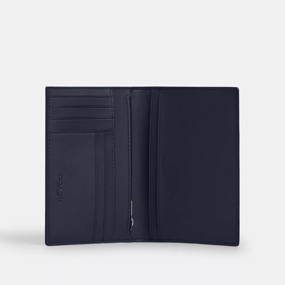 Tarjetero para pasaporte con estampado de camuflaje exclusivo