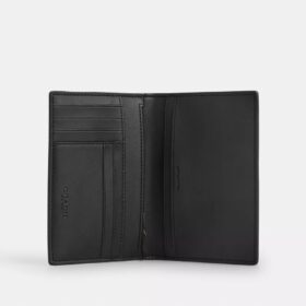 Tarjetero para pasaporte en Signature Canvas con rayas
