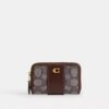 Tarjetero pequeño «Essential» con cremallera envolvente en jacquard exclusivo