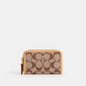 Tarjetero pequeño «Essential» con cremallera envolvente en jacquard exclusivo