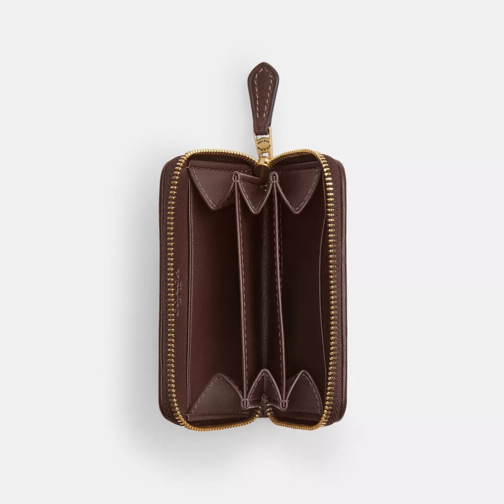 Tarjetero pequeño «Essential» con cremallera envolvente en jacquard exclusivo