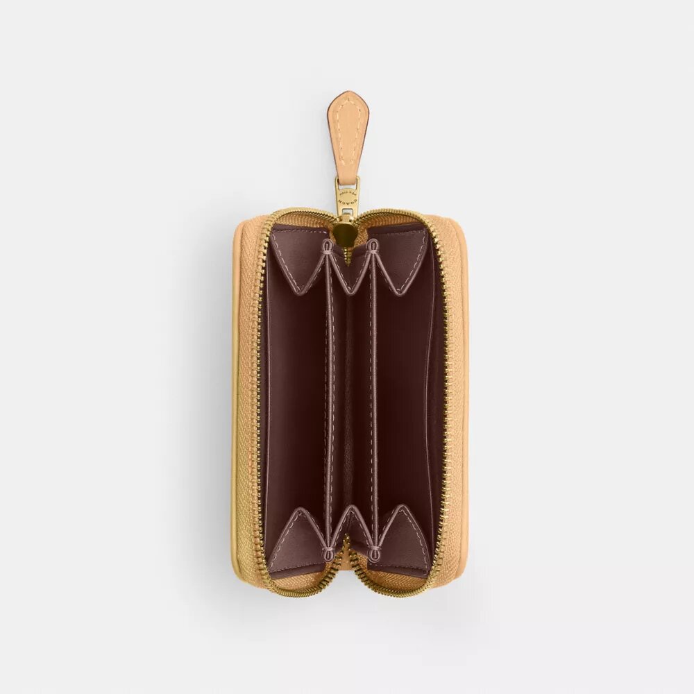 Tarjetero pequeño «Essential» con cremallera envolvente en jacquard exclusivo