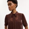 Vestido de camisa estampado