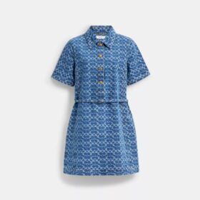 Vestido de denim exclusivo de algodón orgánico